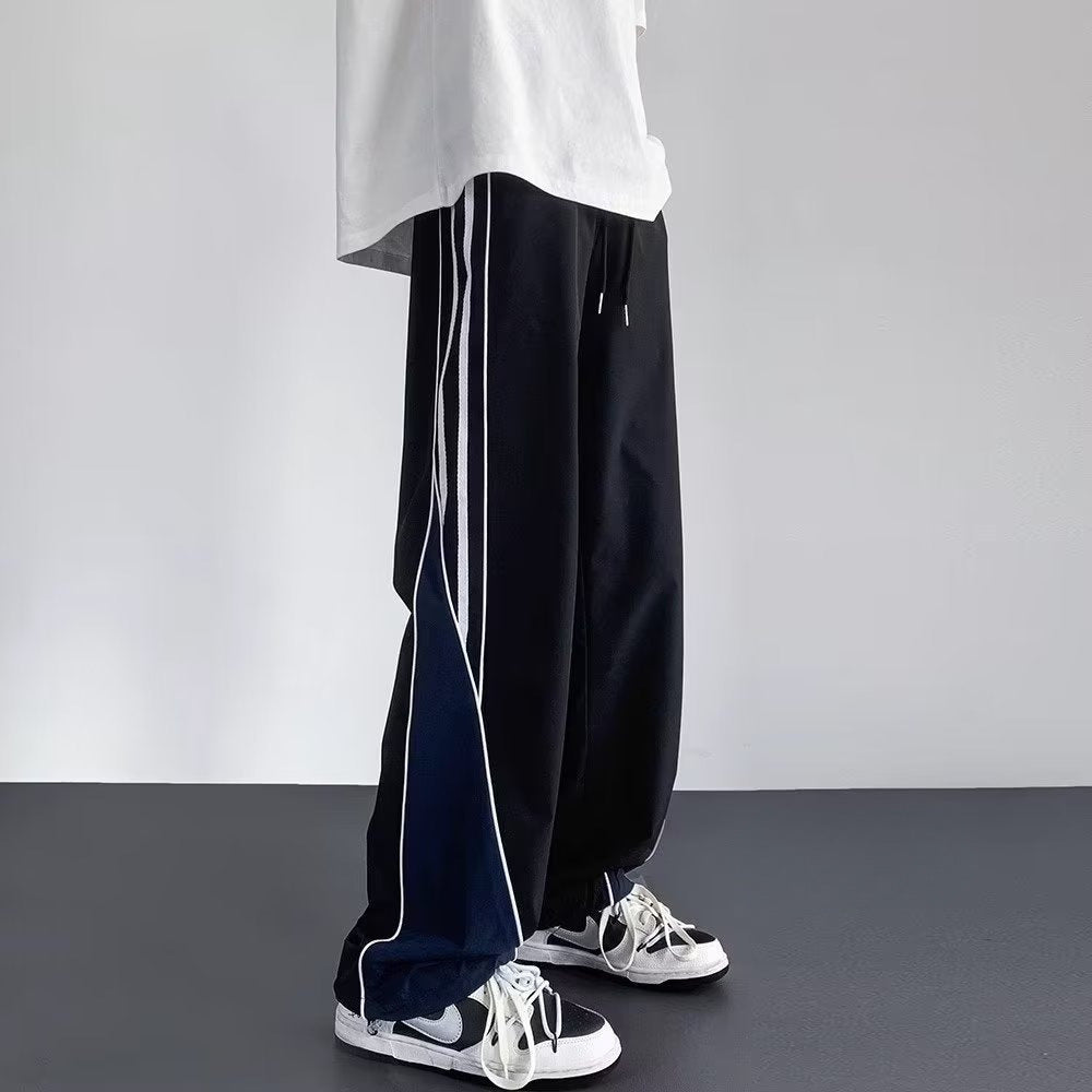 Fashion Personality Striped Casual Pants Men