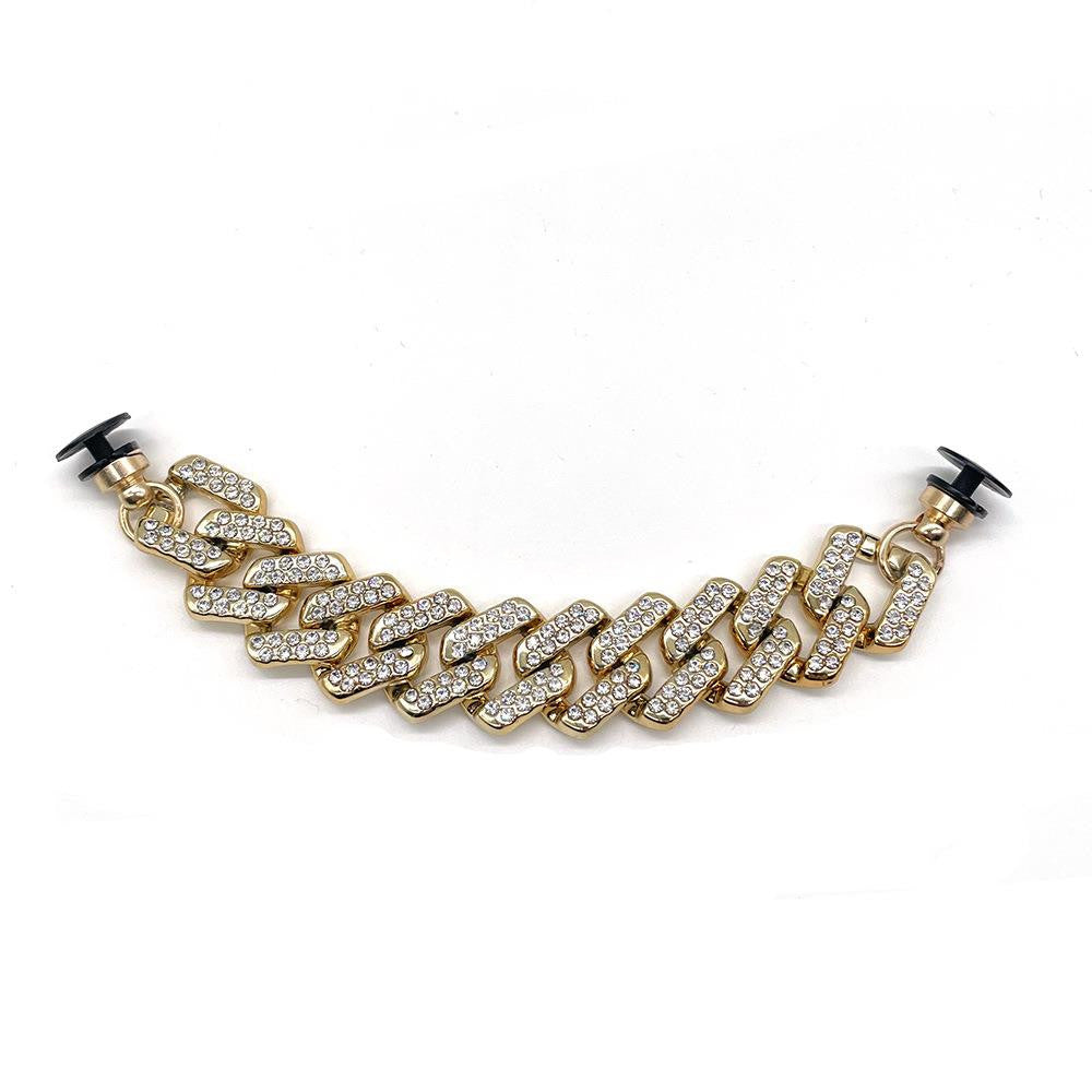 Jewelry Big Gold Chain Sneakers Accessories Decorative Buckle
