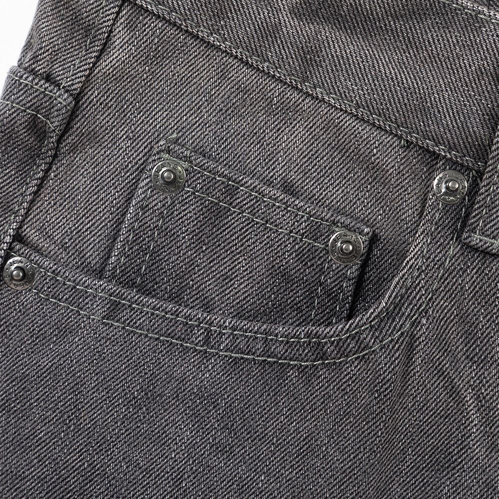 Fashion Wash Denim Mop Pants Men