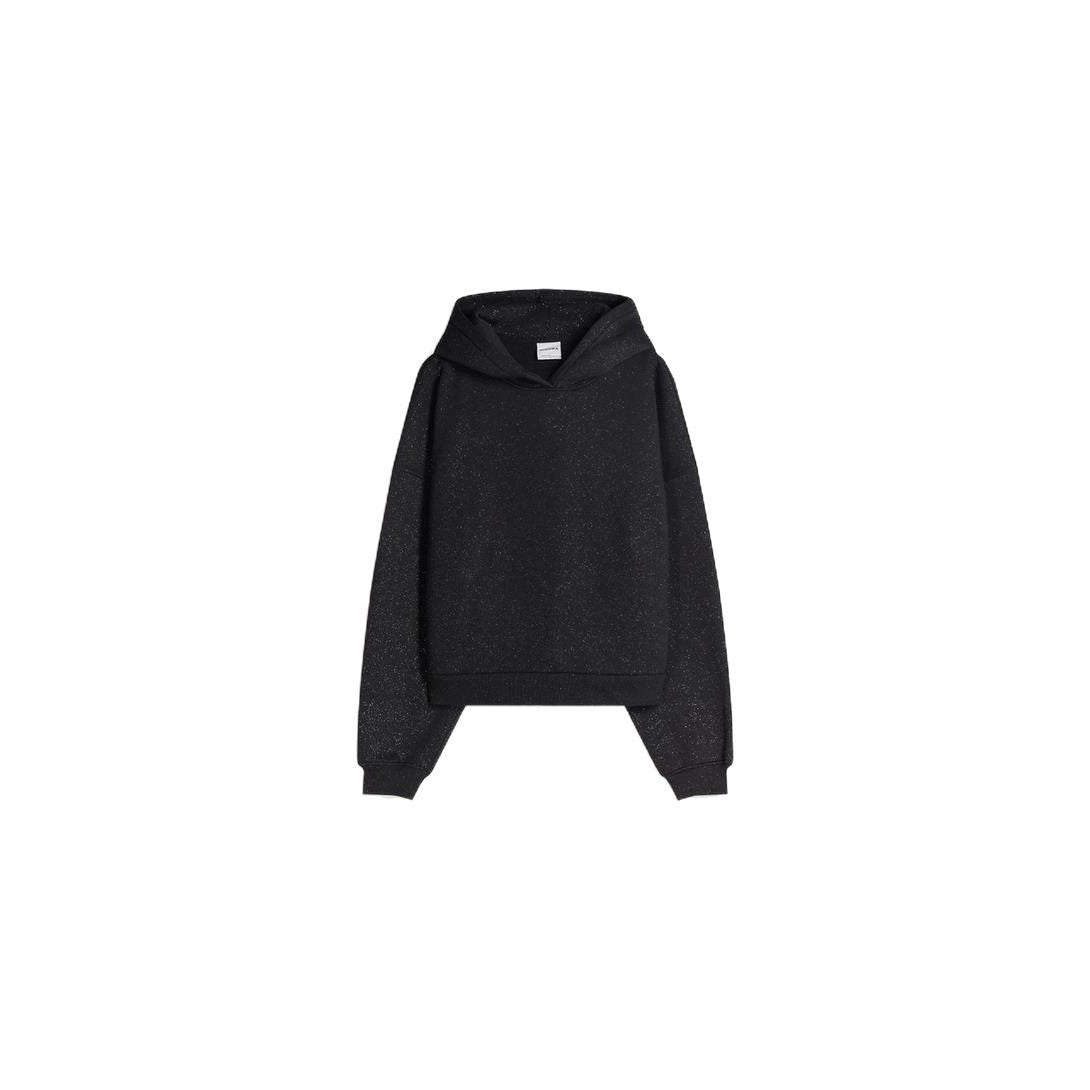 Womens Loose-Fit American-Style Babys Breath Hoodie