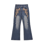 Fashion Horn Denim Pants Men