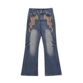 Fashion Horn Denim Pants Men