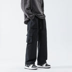 Loose Straight Track Pants Men