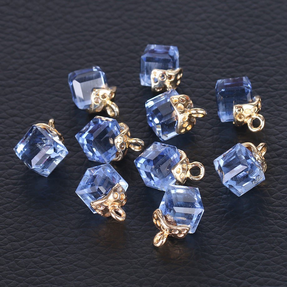 Cubic Glass Crystal Jewelry Making Accessories