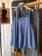 Women's Simple V-neck Knotted Camisole
