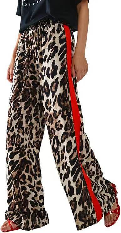 Casual Womens Trousers Same Style As Internet Celebrities Leopard Print