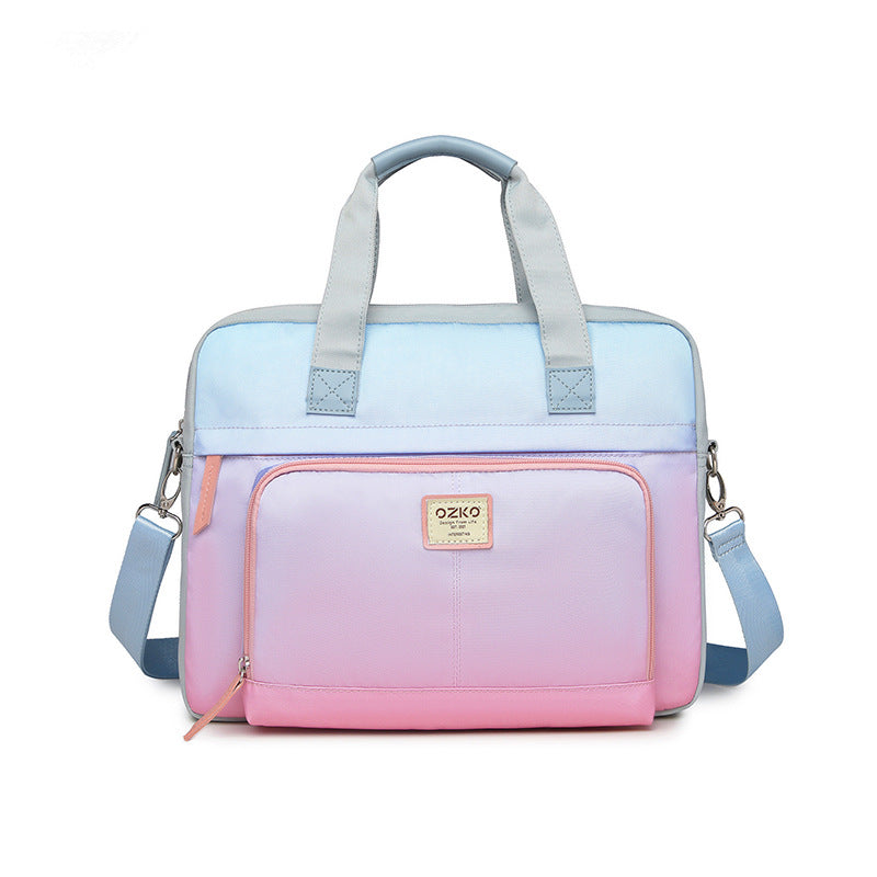 Gradient Notebook Handbag Computer Bag