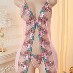 Embroidered Floral Lace Sexy Lingerie Camisole Pajamas Factory