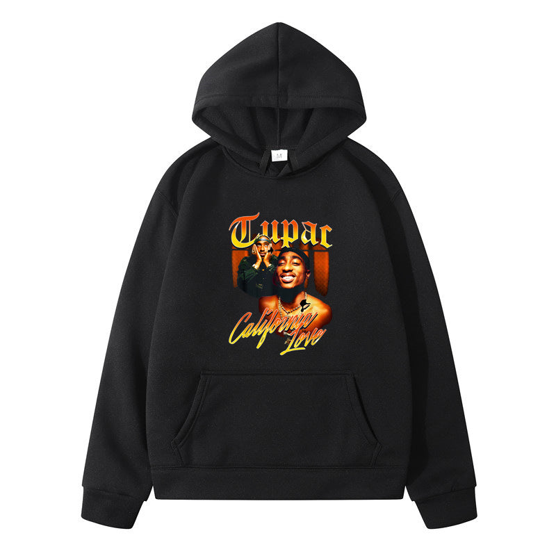 Printing Loose Men's And Women's Fleece Hooded Sweater