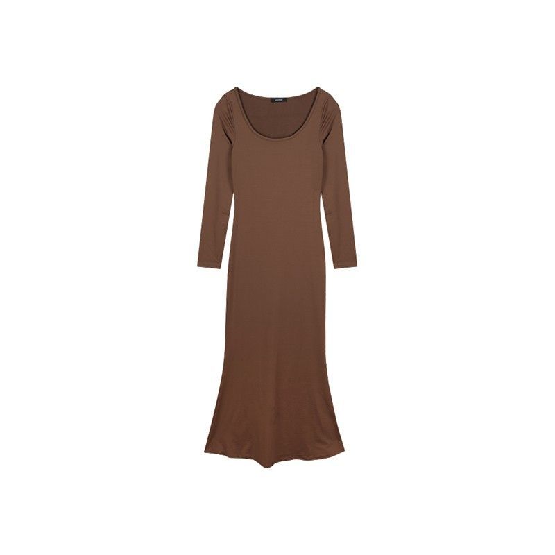 Slim Fit Square Neck Dress For Women