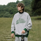 Men's Contrast Embroidered Printed Sweater