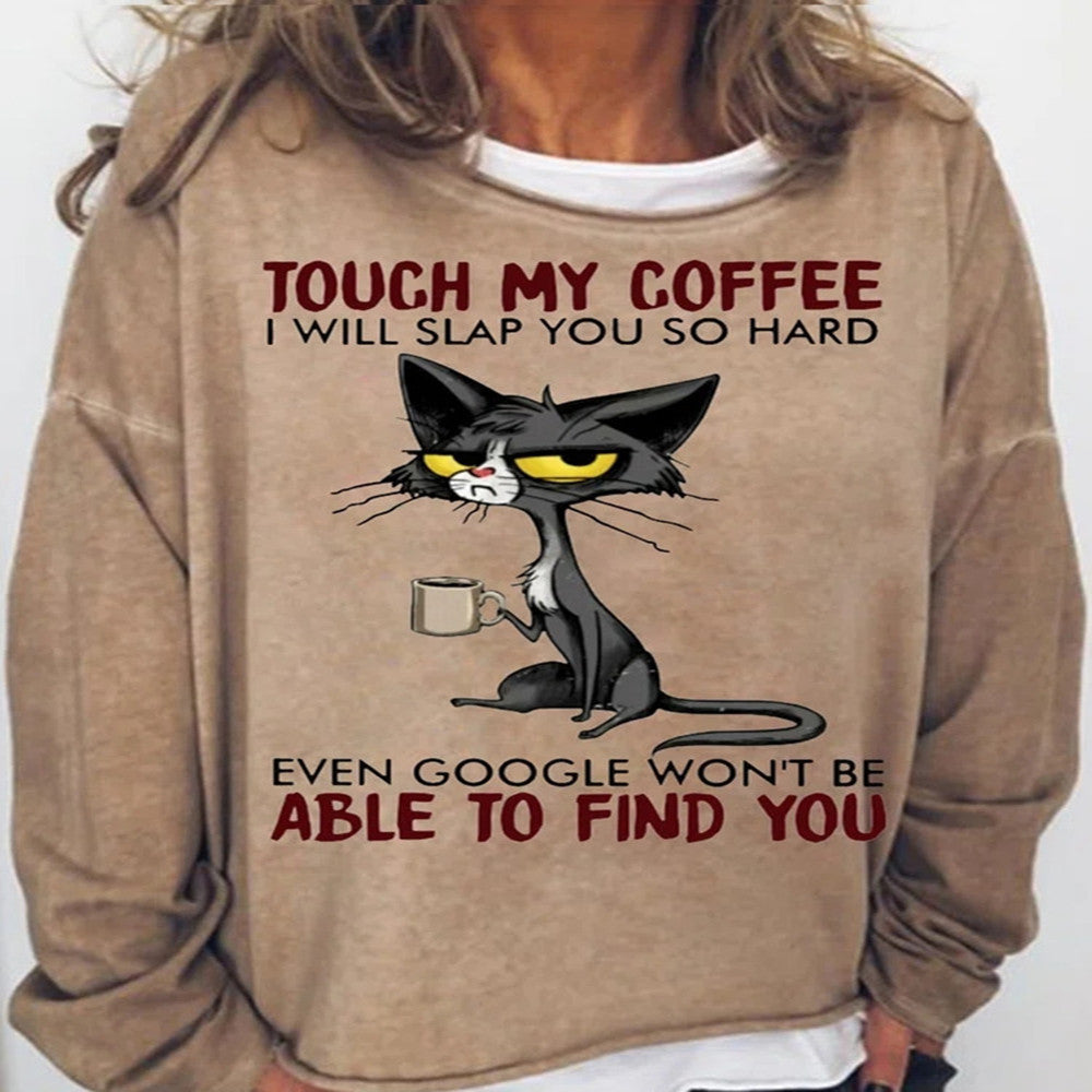 Fashionable Letter Print Loose Women's Sweater