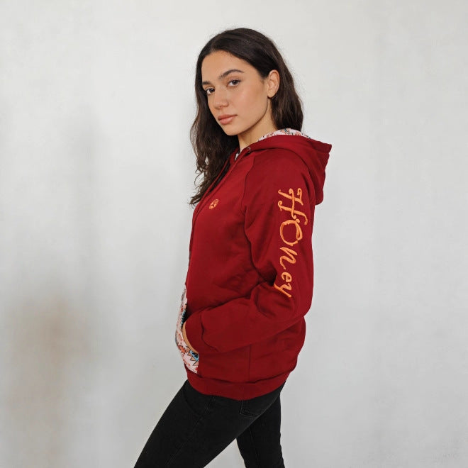 Women's Hooded Sweatshirt Pullover Jacket Casual Loose-Fitting