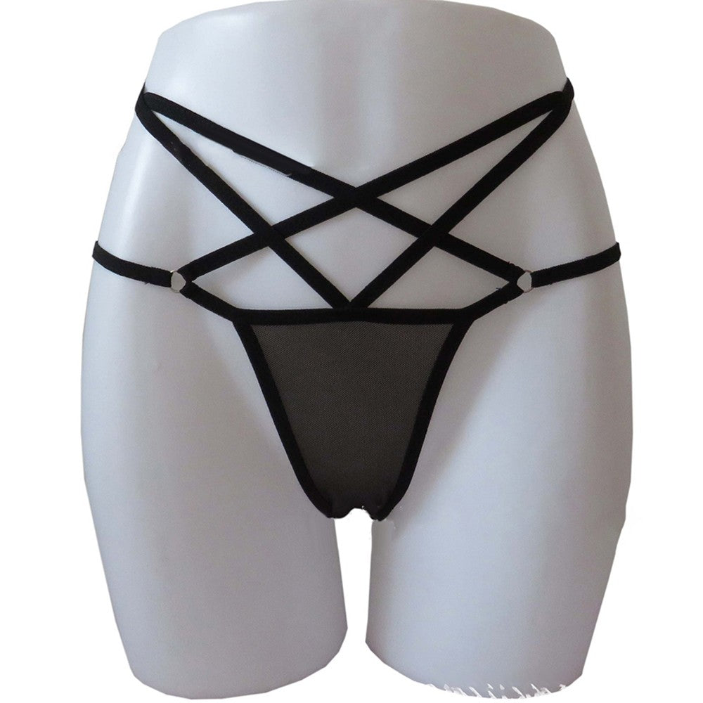 Women's Solid Color Spandex Sexy Panties Thong