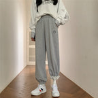 High waist slimming embroidered feet all-match pant sports