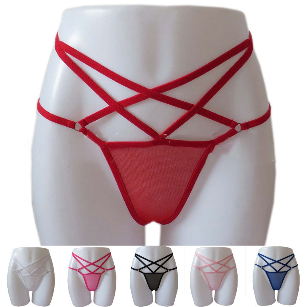 Women's Solid Color Spandex Sexy Panties Thong