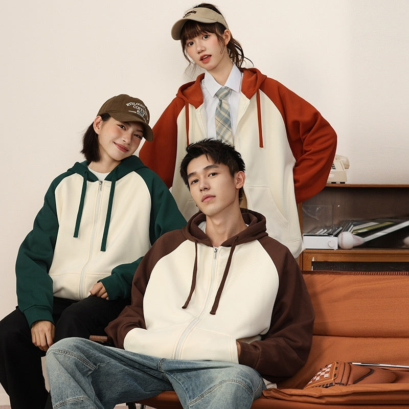 AutumnWinter Raglan Hoodie With Long Sleeves