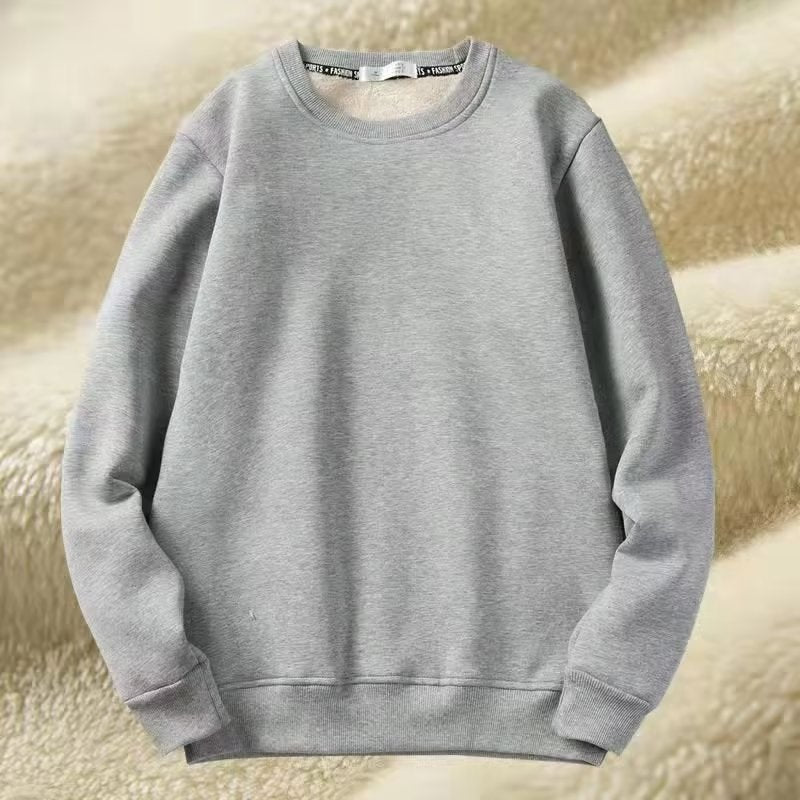 Men's Warm Lambswool Casual Hoodie