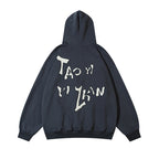 Embroidered Skull Hooded Sweater For Men And Women