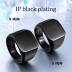 Beier new store 316L Stainless Steel ring top quality High Polished Signet Solid Biker Ring for men fashion Jewelry LLBR8-177R