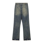 Fashion Denim Straight Mopping Pants Men