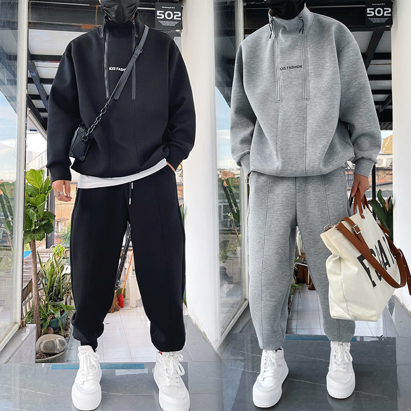 Add Velvet Padded Fashion Sweater Set