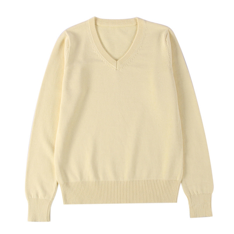 School-supplied Dark Gray Long-sleeve Knit Top