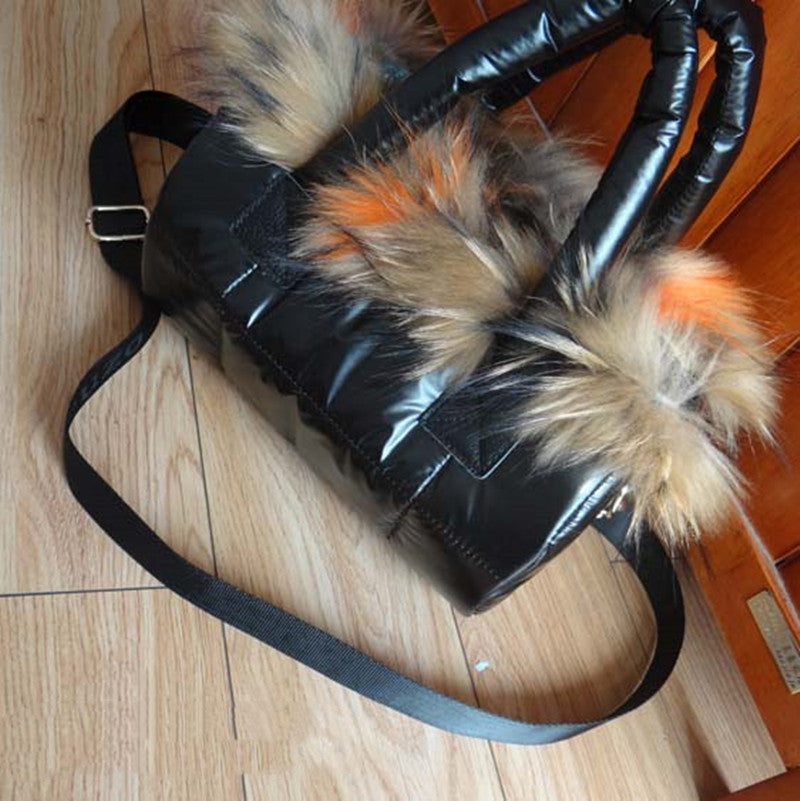 Down bag space cotton handbag