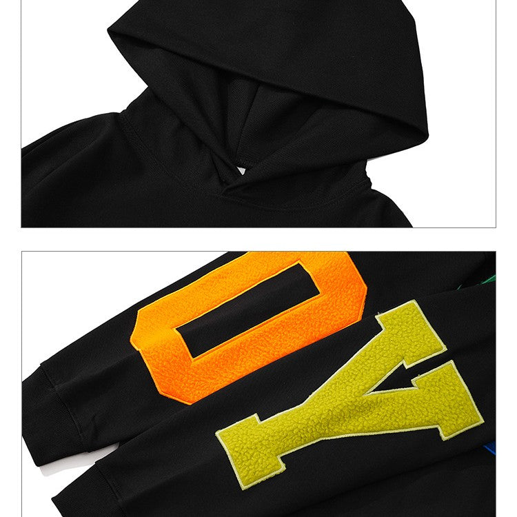 Loose Casual With Hooded Couple Sweatshirt