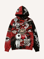 Fashion Casual Printed Polyester Sweater