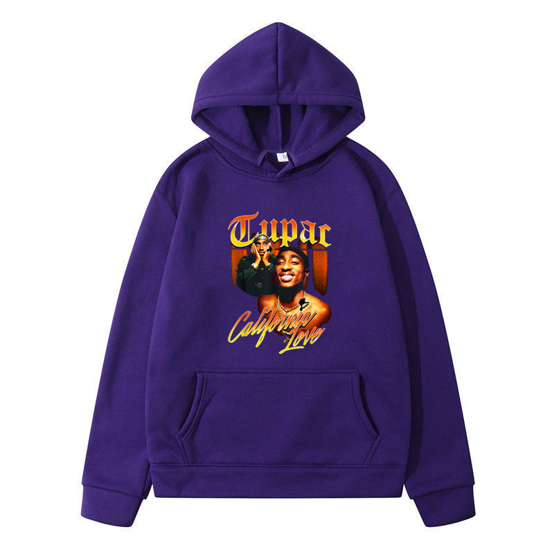 Printing Loose Men's And Women's Fleece Hooded Sweater