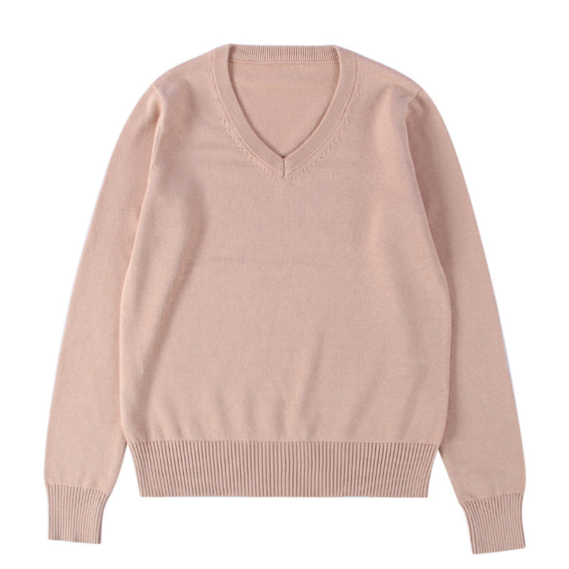 School-supplied Dark Gray Long-sleeve Knit Top