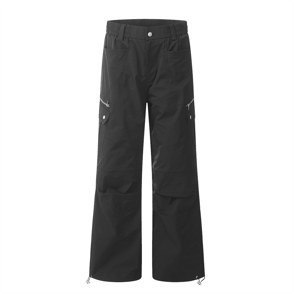 Fashion Zipper Workwear Casual Pants Men
