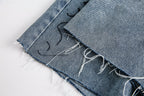 Fashion Destroyed Graffiti Cropped Pants Men