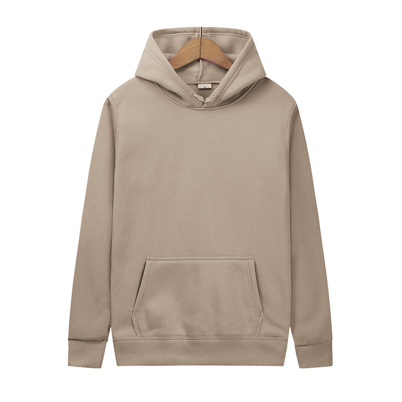 Short-sleeve Unisex Hoodie Pullover Jacket Solid Color