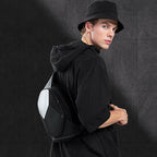 Shoulder Messenger Polyhedron Trendy Waist Bag Men