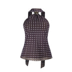 Base-layer Midriff-baring Halterneck Tank Top For Women
