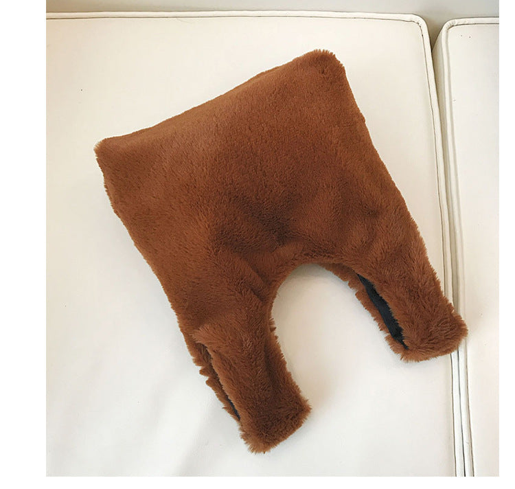 Vest plush bag plush handbag