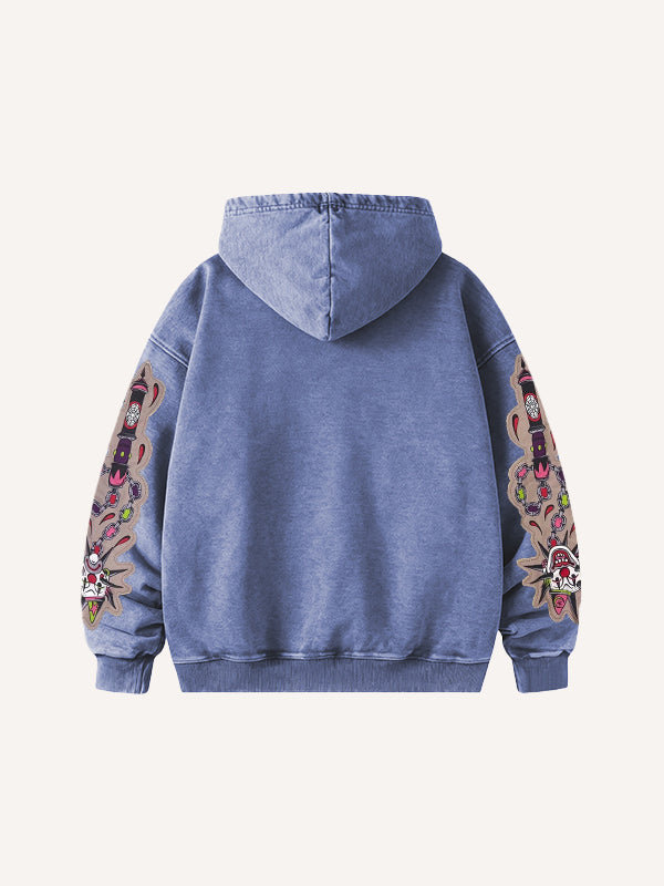 Fashion Casual Printed Polyester Sweater