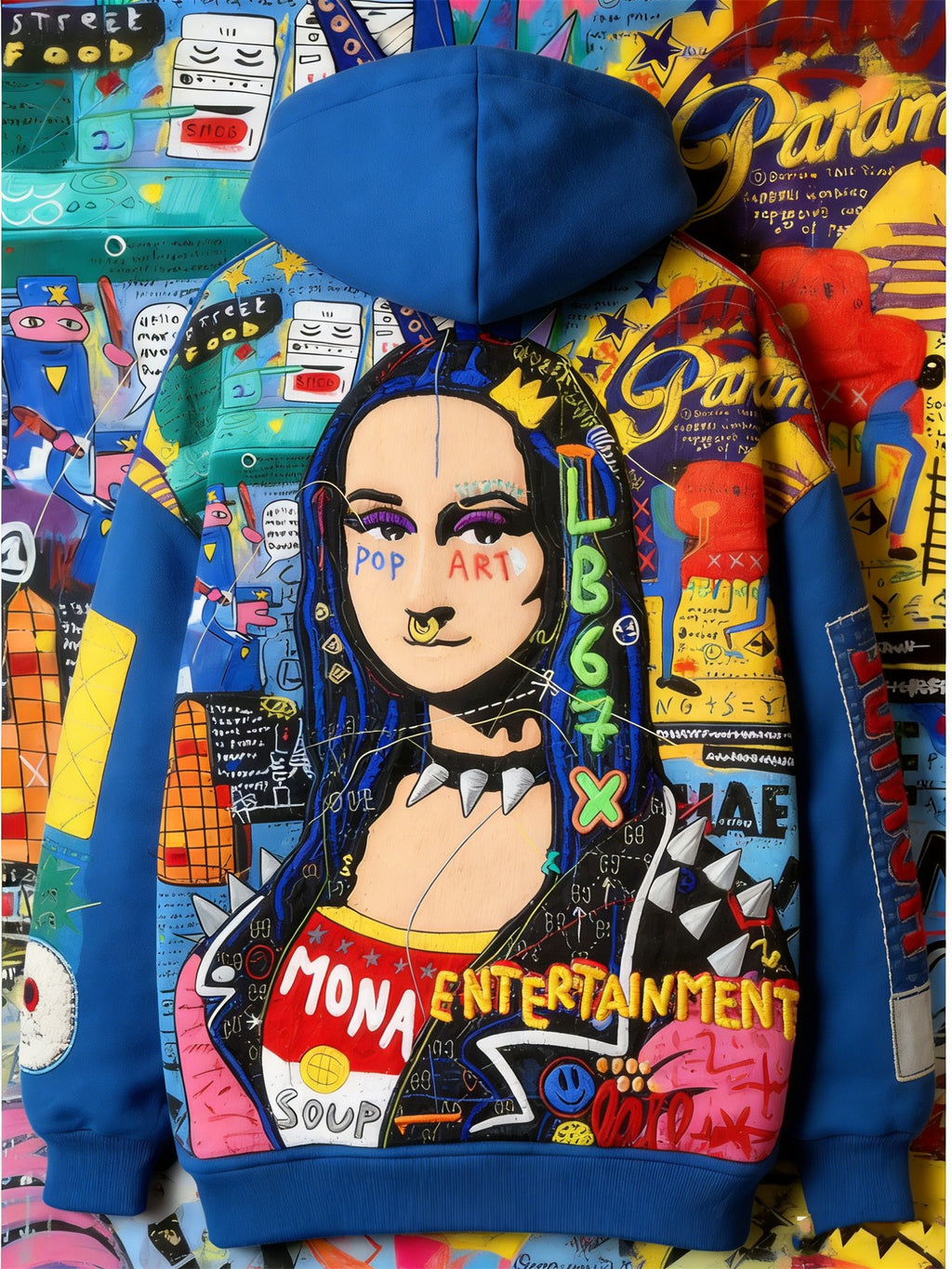 Fashion Casual Printed Polyester Sweater