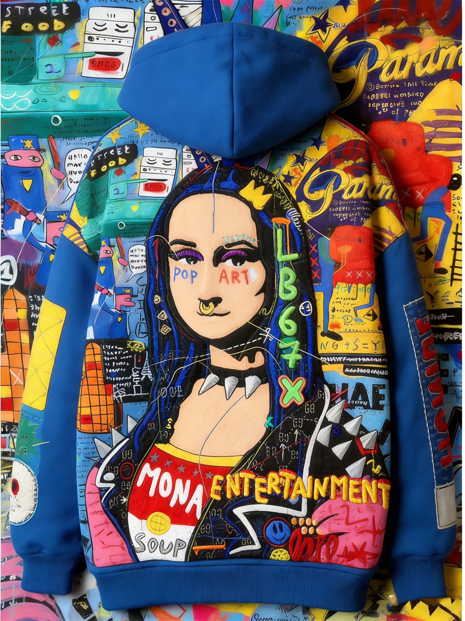 Fashion Casual Printed Polyester Sweater