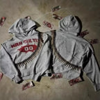 Fashionable Trendy Pullover Loose-fitting Hoodie Top