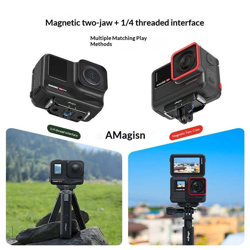 Magnetic Quick-Release Metal Sports Camera Accessory