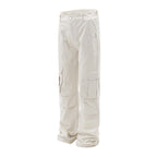Fashion Pleated Workwear Paratrooper Pants Men