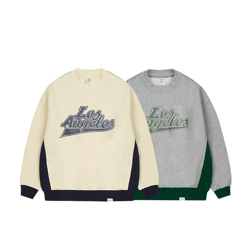 Men's Contrast Embroidered Printed Sweater
