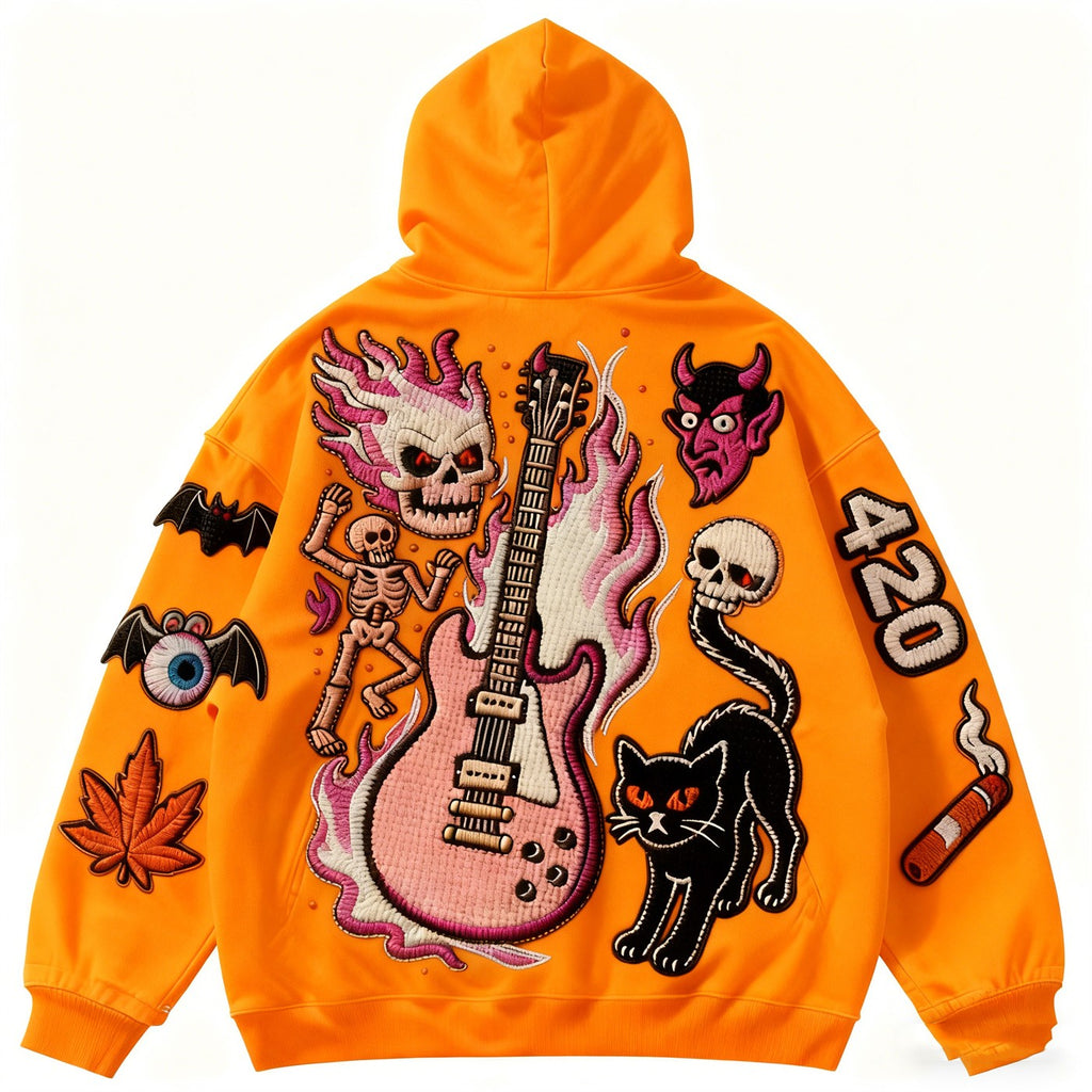 Fashion Casual Printed Polyester Sweater