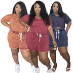 Women's Short Lace-Up Casual Pants Set