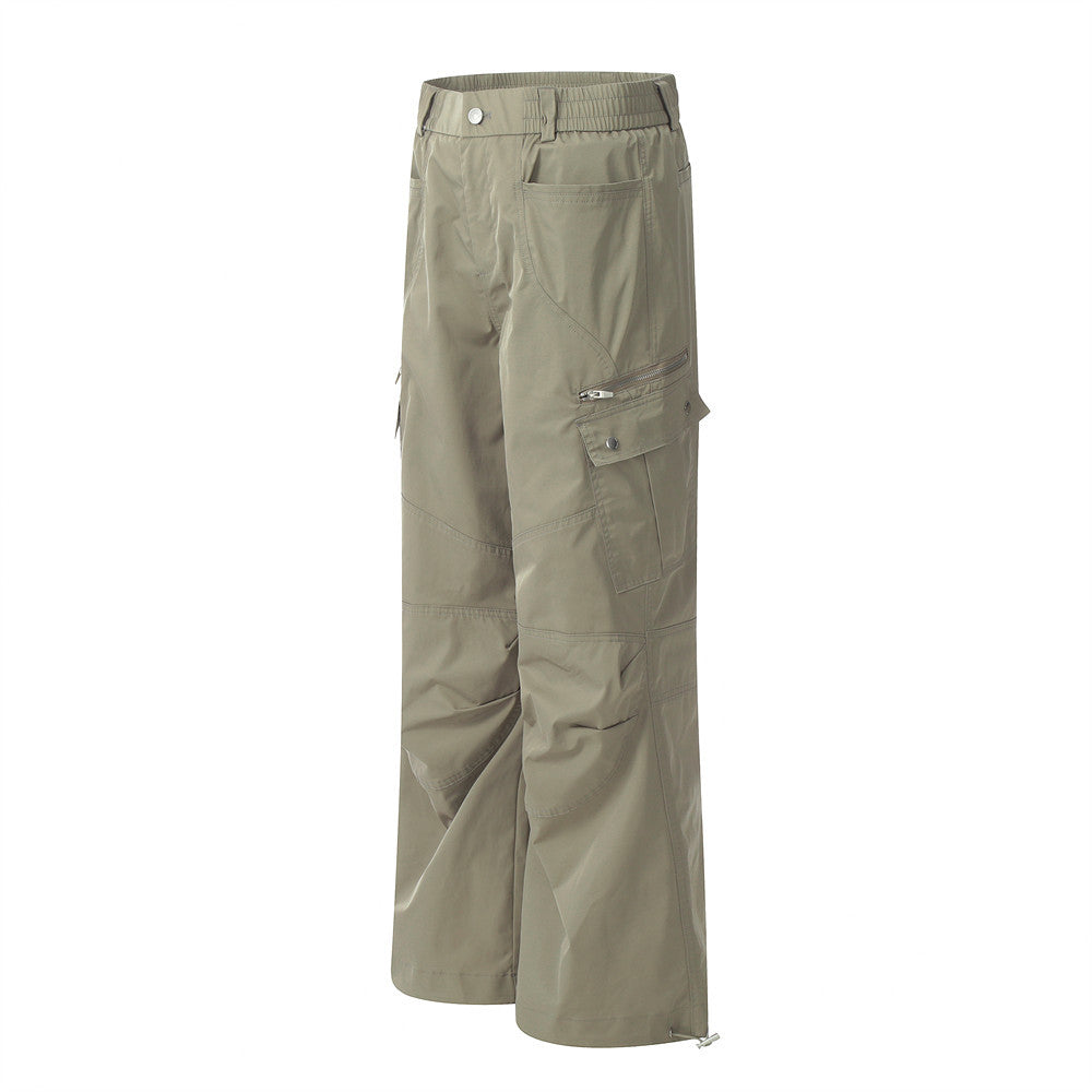 Fashion Zipper Workwear Casual Pants Men