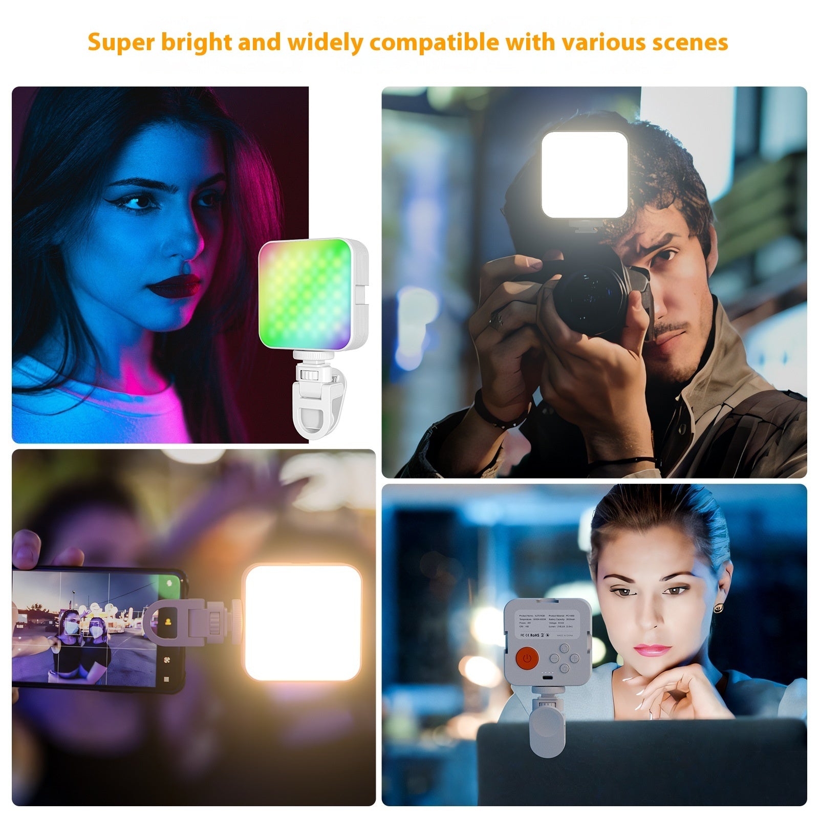 Camera Pocket Light Atmosphere Mini RGB