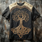 Summer Men's Linen Short Sleeve Loose Casual Sweatshirt